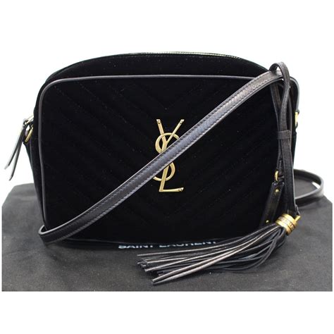 ysl crossbody bag all black|ysl black crossbody with tassel.